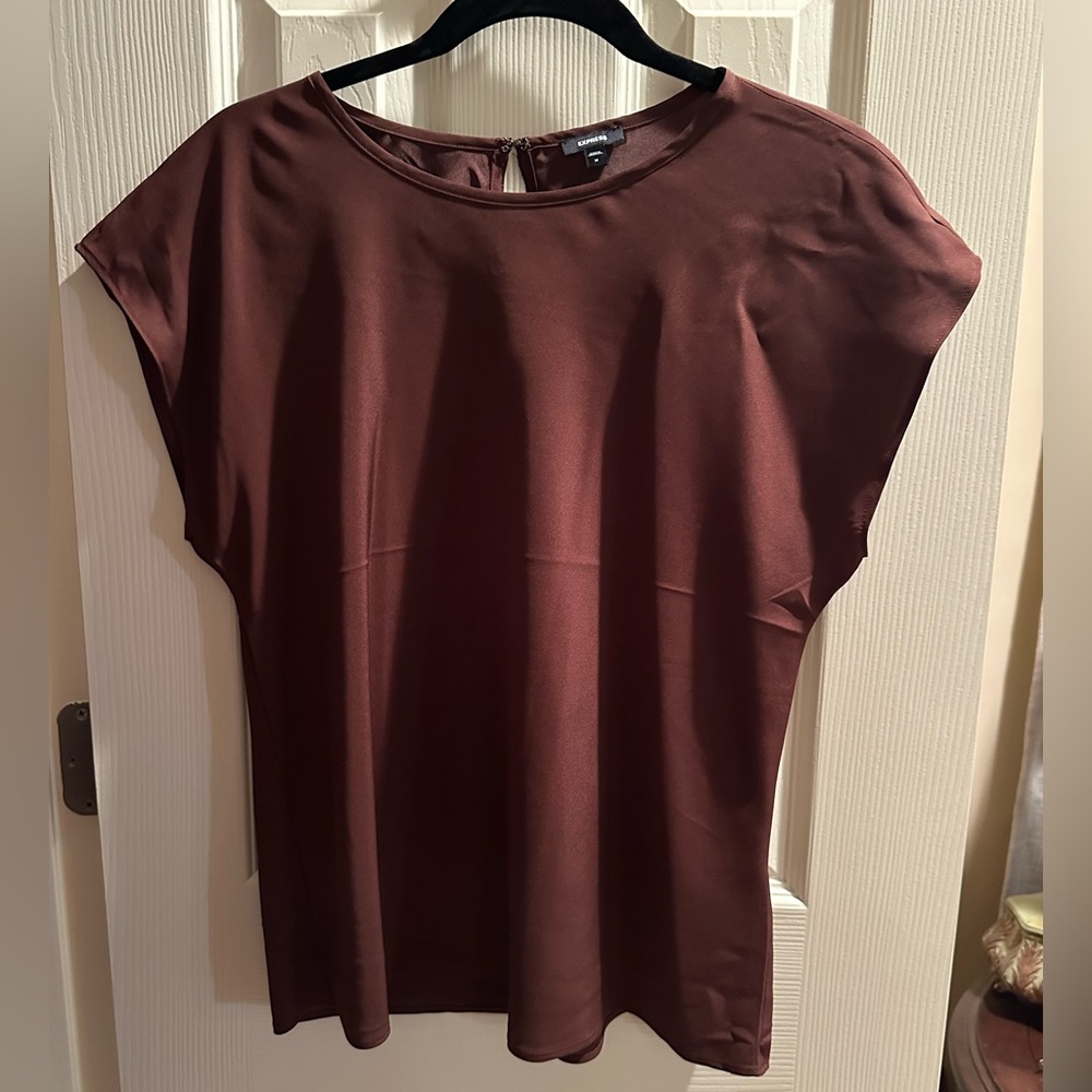 Express Short Sleeve Silky Top